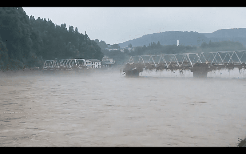 人吉市豪雨災害、球磨川氾濫