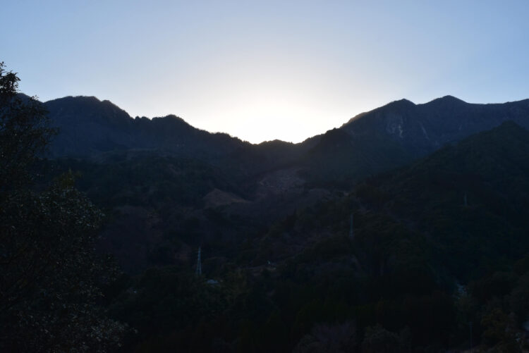 神さん山の日没